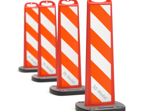Vertical Panel Channelizer 3D Модель