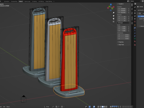 Vertical Panel Channelizer 3D Модель