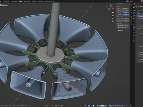 Public Address Speakers 3D Модель