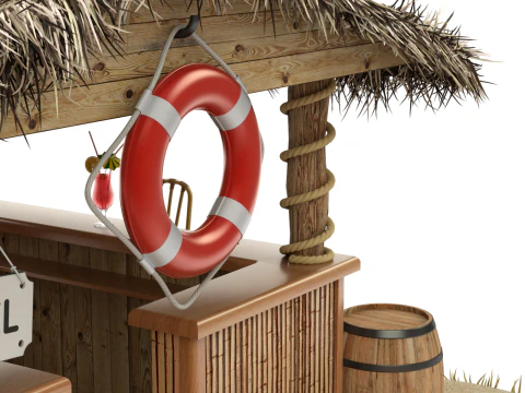 Bar de plage Modèle 3D