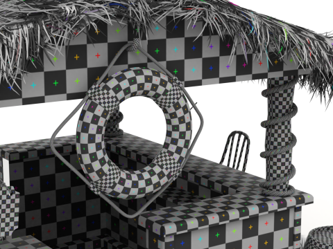 Beach Bar 3Dモデル
