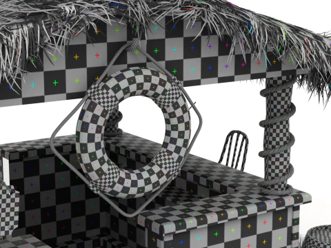 Bar de plage Modèle 3D