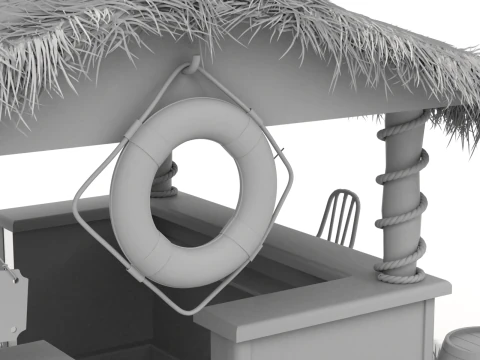 Bar de plage Modèle 3D