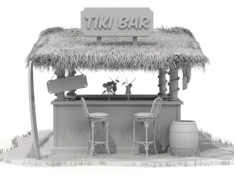 Bar de plage Modèle 3D