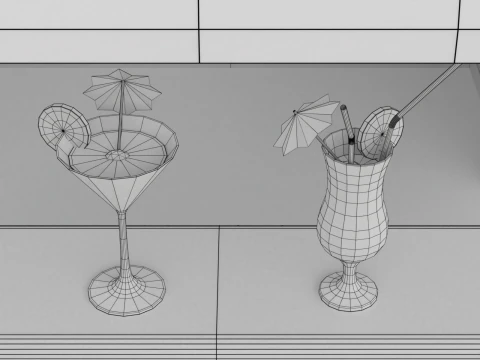 Bar de plage Modèle 3D