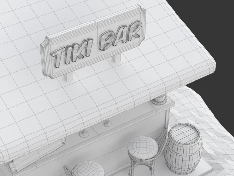 Bar de plage Modèle 3D