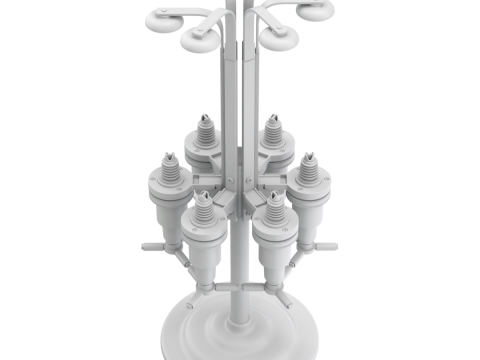 Liquor Dispenser with Bottles 3D 模型