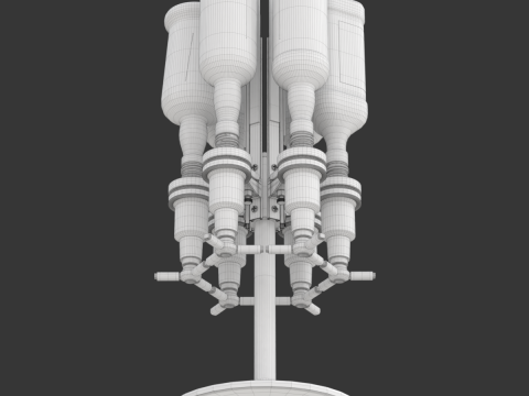 Liquor Dispenser with Bottles 3D 模型