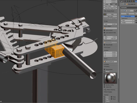 Giętarka do rur Model 3D
