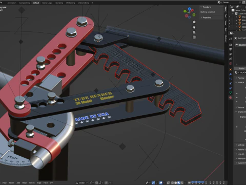 Giętarka do rur Model 3D
