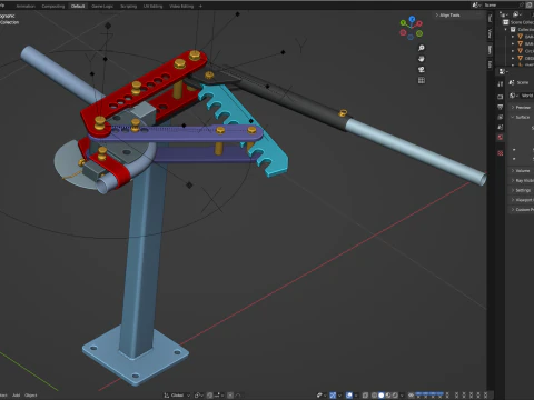 Giętarka do rur Model 3D