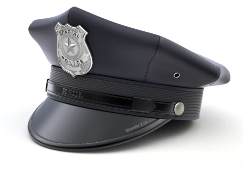 Polis Şapkası 3D Model