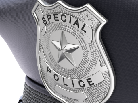 Police Cap 3D Model