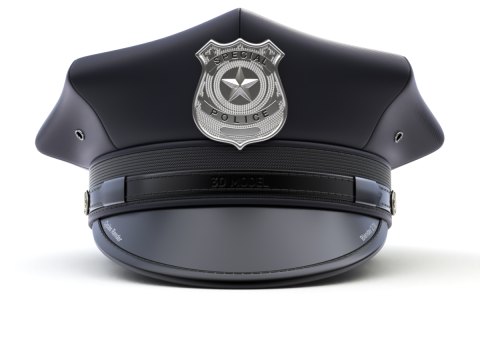 Police Cap 3D Model