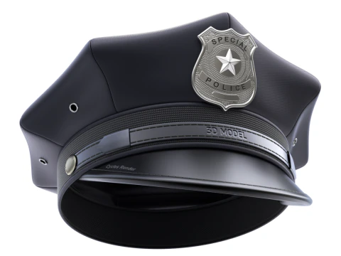 Polis Şapkası 3D Model