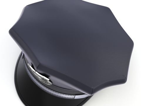 Police Cap 3D Model