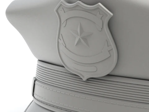 Polis Şapkası 3D Model