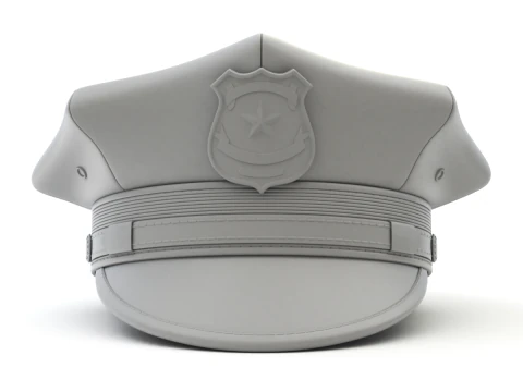 Polis Şapkası 3D Model