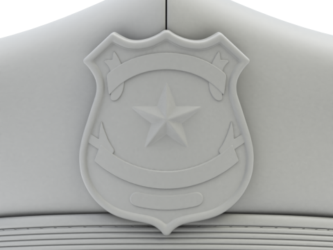 Police Cap 3D Model