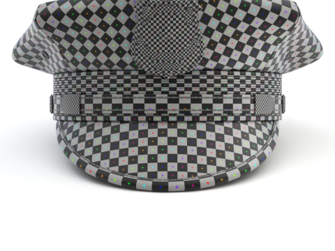 Police Cap 3D Model