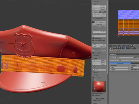 Polis Şapkası 3D Model