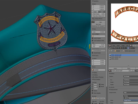 Polis Şapkası 3D Model