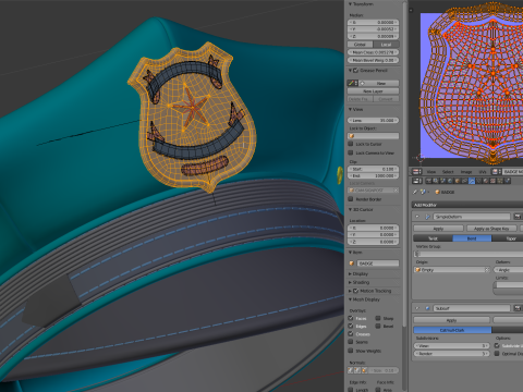 Police Cap 3D Model