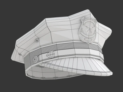 Polis Şapkası 3D Model