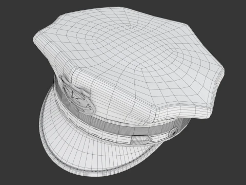 Polis Şapkası 3D Model