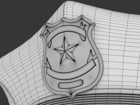 Polis Şapkası 3D Model