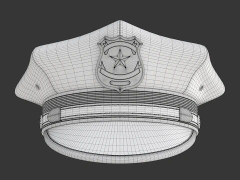 Polis Şapkası 3D Model