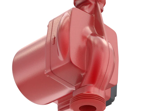 Bomba de &aacute;gua de aquecimento com acess&oacute;rios Modelo 3D