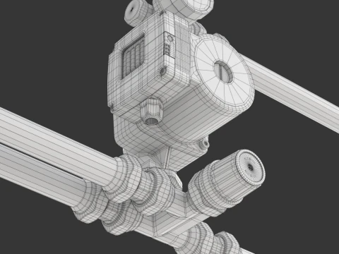 Bomba de &aacute;gua de aquecimento com acess&oacute;rios Modelo 3D