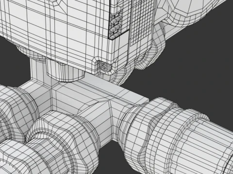 Bomba de &aacute;gua de aquecimento com acess&oacute;rios Modelo 3D