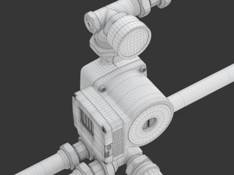 Bomba de &aacute;gua de aquecimento com acess&oacute;rios Modelo 3D