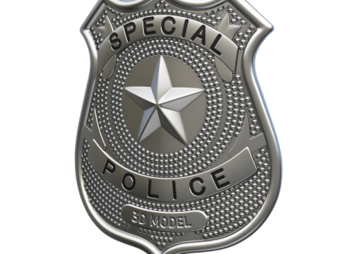 Police Badge 3D Model
