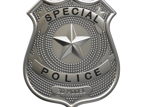 Police Badge 3D Model