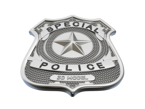 Police Badge 3D Model