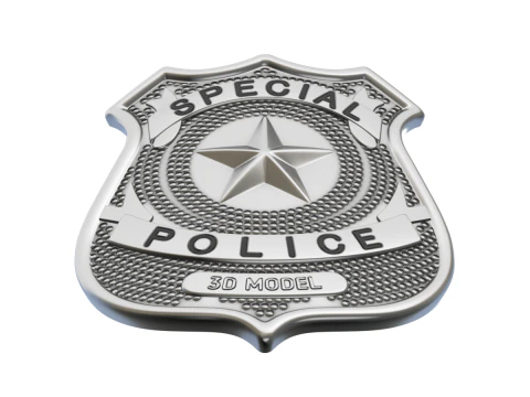 Police Badge 3D Model