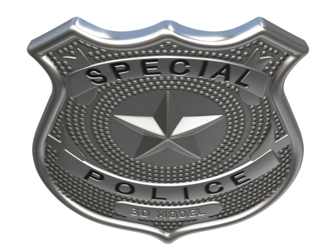 Police Badge 3D Model