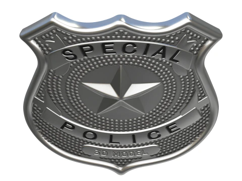 Police Badge 3D Model