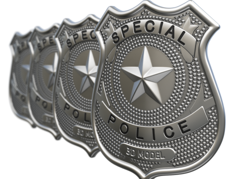 Police Badge 3D Model