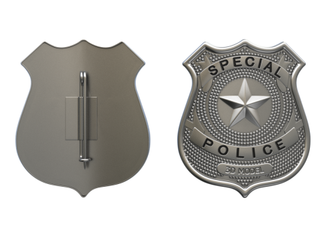 Police Badge 3D Model