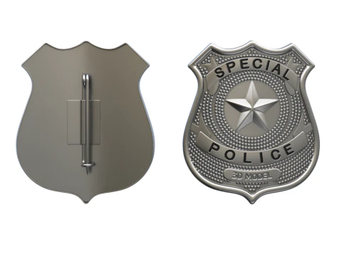 Police Badge 3D Model