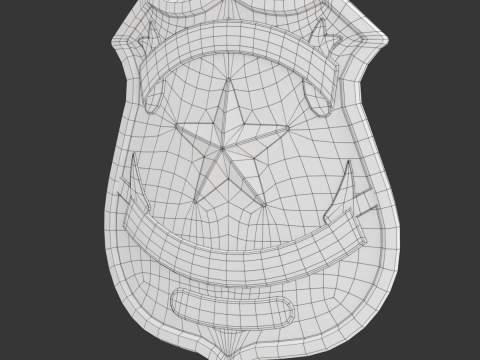 Police Badge 3D Model