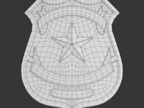 Police Badge 3D Model