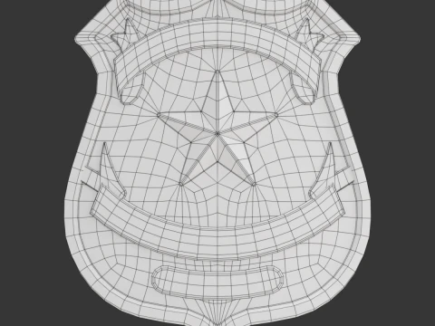 Police Badge 3D Model