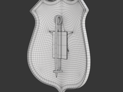 Police Badge 3D Model