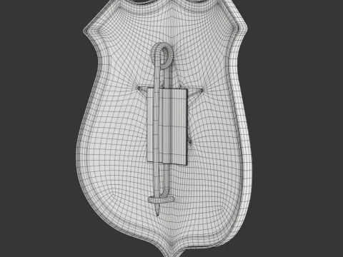 Police Badge 3D Model