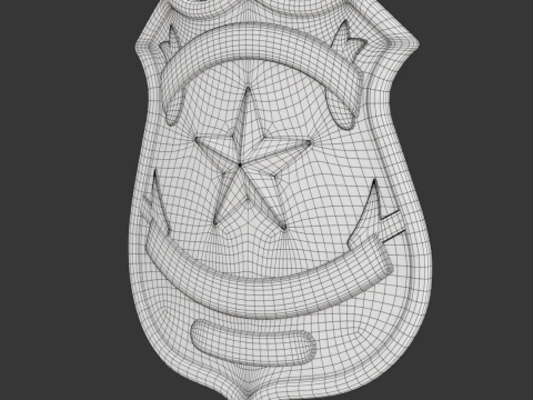 Police Badge 3D Model